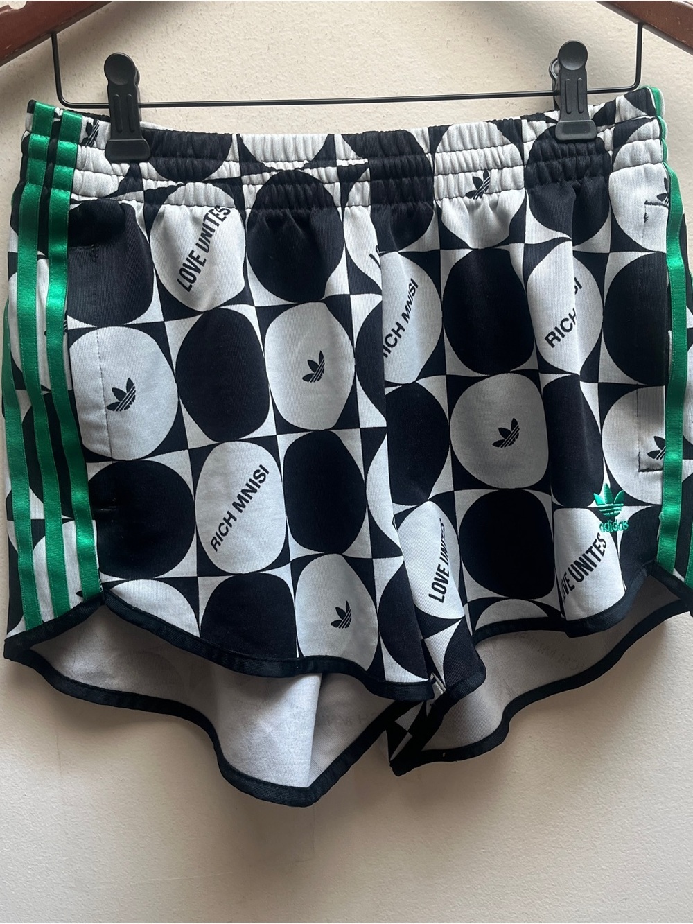 Adidas x Rich Mnisi Pride RM Geometric Pattern Athletic Shorts M - Picture 2 of 10